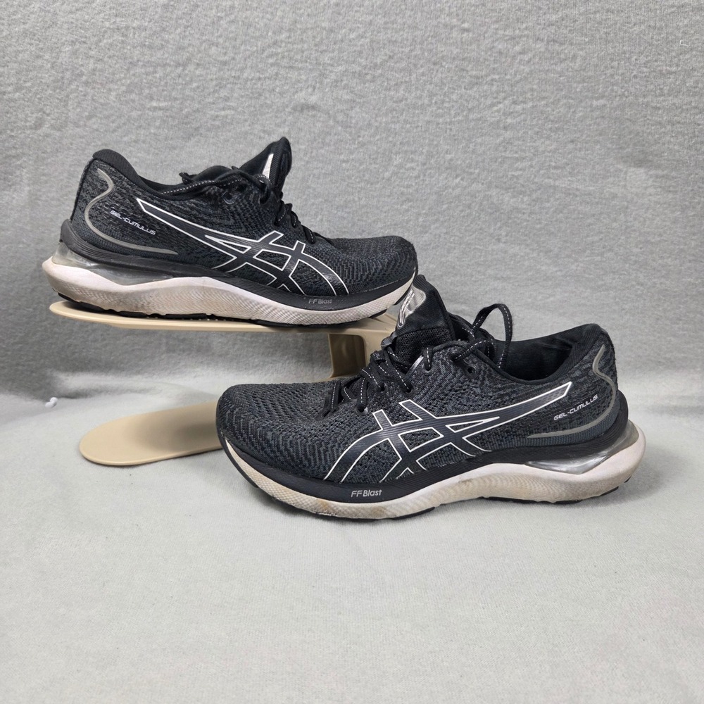 Asics Gel-Cumulus 24 Womens Running Shoes Black White 1012B206 Size 6